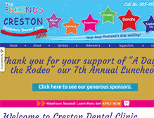 Tablet Screenshot of crestondental.org